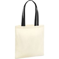 Westford Mill Men's EarthAware Bag For Life Contrast Tote Bag in Black