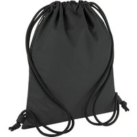 Bagbase Men's Reflective Drawstring Bag in Black
