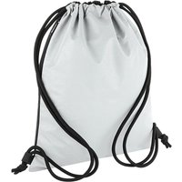 Bagbase Men's Reflective Drawstring Bag in Silver