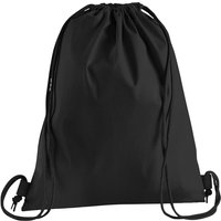 Westford Mill Men's Premium Cotton Drawstring Bag in Black