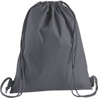 Westford Mill Men's Premium Cotton Drawstring Bag in Mid Grey