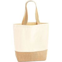 Westford Mill Men's Jute Canvas Shopper Bag in Natural