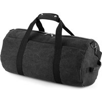 Bagbase Men's Vintage Canvas Duffle Bag in Black