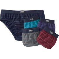 Atlas for Men Men's Striped Briefs (Pack Of 5) in Dark Navy | Size: Small