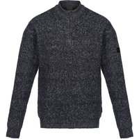 Marl Knitted Zip Neck Sweatshirt