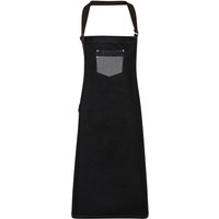 Premier Division Bibbed Apron in True Black