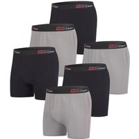 Atlas for Men Men's Plain Boxer Shorts (Pack of 6) in Black | Size: XL