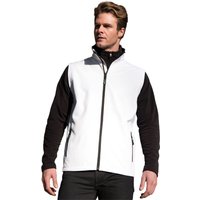 Result Men's Printable Softshell Body Warmer in White | Size: 2XL