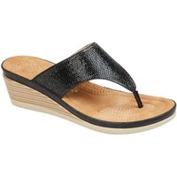 Sandra Sparkle Diamante Wedge Sandals