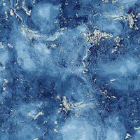 World of Wallpaper Luxe Collection Marble Effect Vinyl Textured Wallpaper in Blue