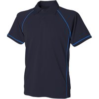 Finden & Hales Piped Performance Sports Polo Shirt in Dark Navy | Size: 3-4 Years