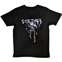 Seether Men's Butterfly T-Shirt in Black | Size: XL