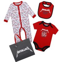 Amplified Crayon Lord Metallica grow Set (Pack of 3) in White | Size: 0-3 m