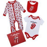 Amplified The Rolling Stones grow Set (Pack of 3) in White | Size: 0-3 m