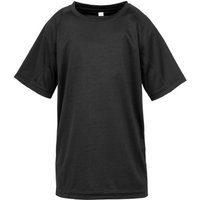 Spiro Impact Performance Aircool T-Shirt in Black | Size: 3-4 Years