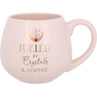 Something Different Crystals & Coffee Round Mug in Pink