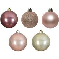 Kaemingk Shatterproof Plain Bauble (Pack of 30) in Pink