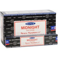 Satya Midnight Incense Sticks (Pack Of 120) in Black