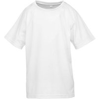 Spiro Impact Performance Aircool T-Shirt in White | Size: 7-8 Years