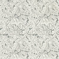 Clarke & Clarke Acanthus Wallpaper in Grey