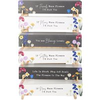 Something Different Wild Flowers Hanging Sign (Pack of 36) in Black