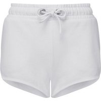 TriDri Women's Retro Sweat Shorts in White | Size: 22