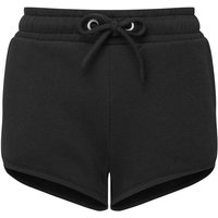 TriDri Women's Retro Sweat Shorts in Black | Size: 6