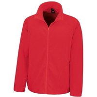 Result Core Men's Microfleece Jacket in Red | Size: Medium