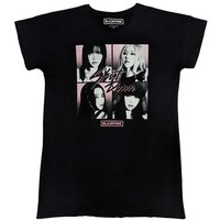 BlackPink Women's Grid Photos Nightie in Black | Size: Large