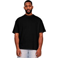 Casual Classics Men's Ringspun Cotton Extended Neckline T-Shirt in Black | Size: XS
