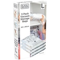 Black & Decker Vacuum Storage Bag (Pack of 3) in White | Size: Large
