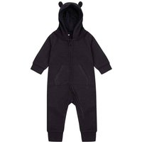 Larkwood Fleece All-In-One Nightwear in Black | Size: 6-12 m