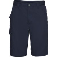 Russell Men's Polycotton Work Shorts in Navy | Size: 38R