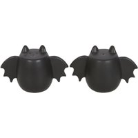 Something Different Dark Lair Bat Wings Salt & Pepper Shakers in Black