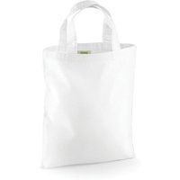 Westford Mill Men's Mini Reusable Tote Bag in White
