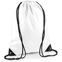 Bagbase Men's Premium Drawstring Bag in White