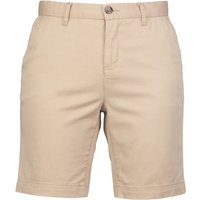 Front Row Women's Chino Stretch Shorts in Stone | Size: 14