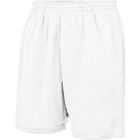 AWDis Cool Men's Plain Blue Shorts in White | Size: Small