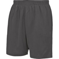 AWDis Cool Men's Plain Blue Shorts in Charcoal | Size: Small
