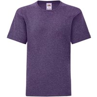 Fruit of the Loom Iconic Heather T-Shirt in Purple | Size: 12-13 Years