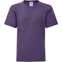 Fruit of the Loom Iconic Heather T-Shirt in Purple | Size: 5-6 Years