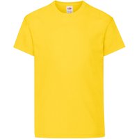 Fruit of the Loom Original T-Shirt in Yellow | Size: 5-6 Years