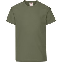 Fruit of the Loom Original T-Shirt in Olive | Size: 12-13 Years