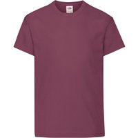 Fruit of the Loom Original T-Shirt in Burgundy | Size: 12-13 Years