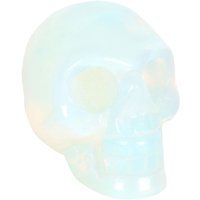 Something Different Dark Matter Opalite Skull Crystal in White