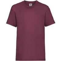 Fruit of the Loom Value T-Shirt in Burgundy | Size: 9 Years