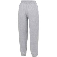 AWDis Heather Cuffed Jogging Bottoms in Grey | Size: 5-6 Years