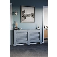 Home Discount Vida Designs Milton Radiator Cover MDF 820 x 1520 x 190 mm in Dark Grey