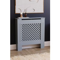 Home Discount Vida Designs Oxford MDF Radiator Cover Small, 820 x 780 x 190 mm in Dark Grey