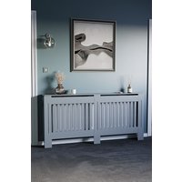Home Discount Vida Designs Chelsea MDF Radiator Cover Heating Cabinet, Dark Grey | Size: XL